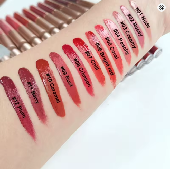 Brillo Labial Mate Terciopelo Tus 12 Labiales Perfectos en Un Solo Set